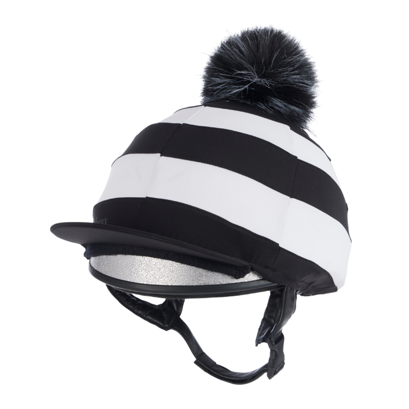 LeMieux Derby Pom Hat Silk - Black-2