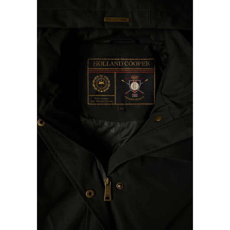 Holland Cooper Folgate Riding Coat - Dark Pine Green-6