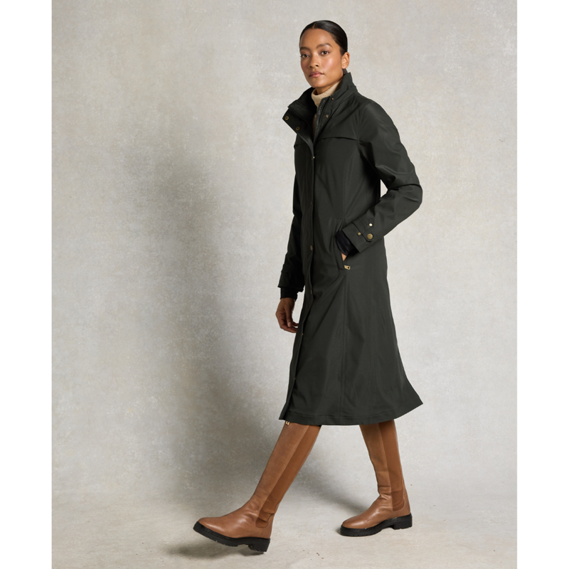 Holland Cooper Folgate Riding Coat - Dark Pine Green-1