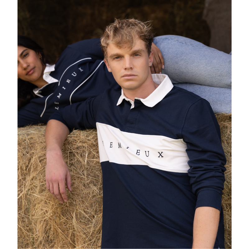LeMieux Men's Rugby Shirt - Navy-4