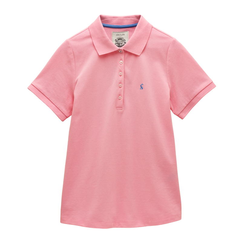 Joules Ladies Woody Polo Shirt - Pink