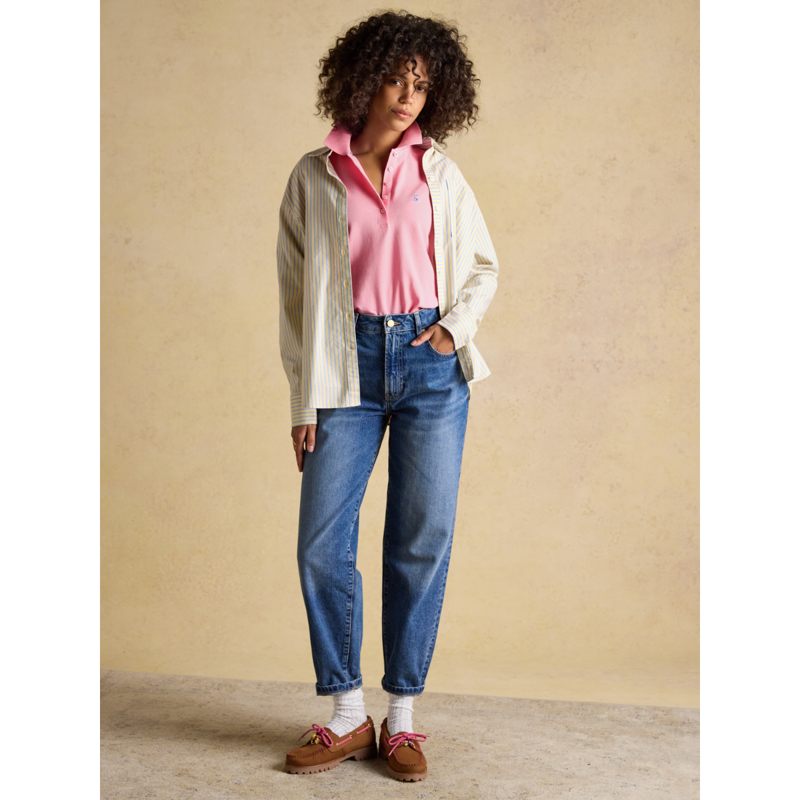 Joules Ladies Woody Polo Shirt - Pink-2