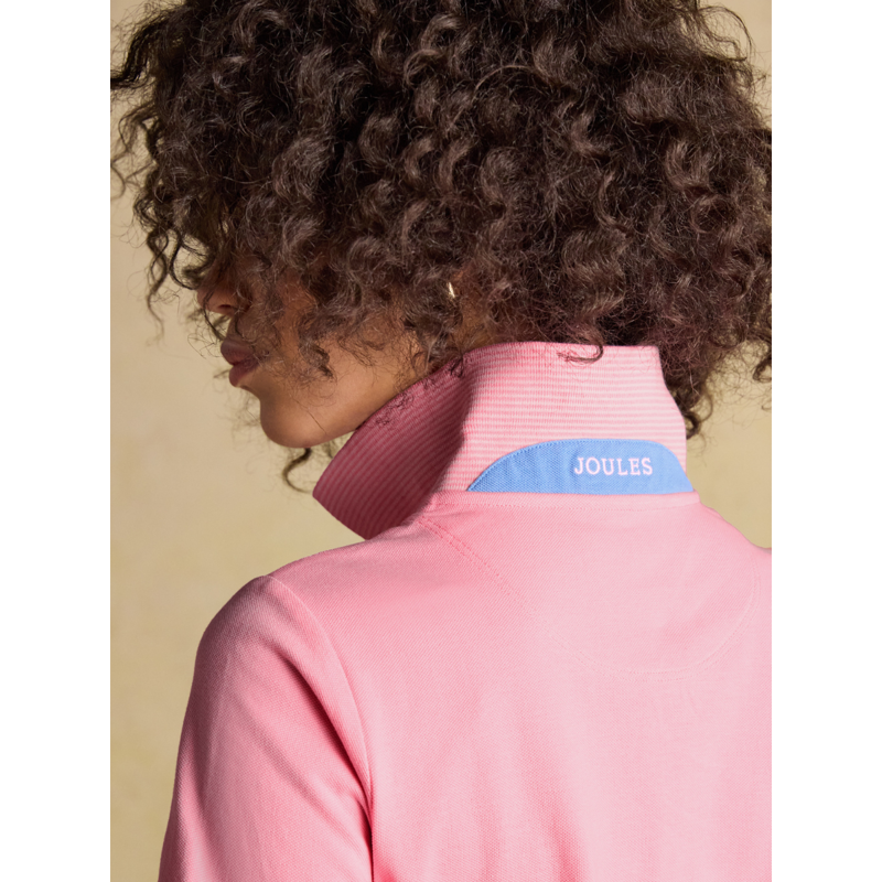 Joules Ladies Woody Polo Shirt - Pink-4