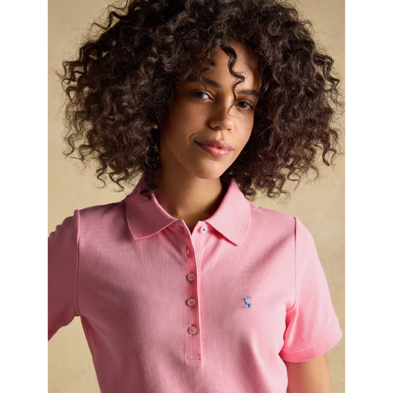 Joules Ladies Woody Polo Shirt - Pink-5