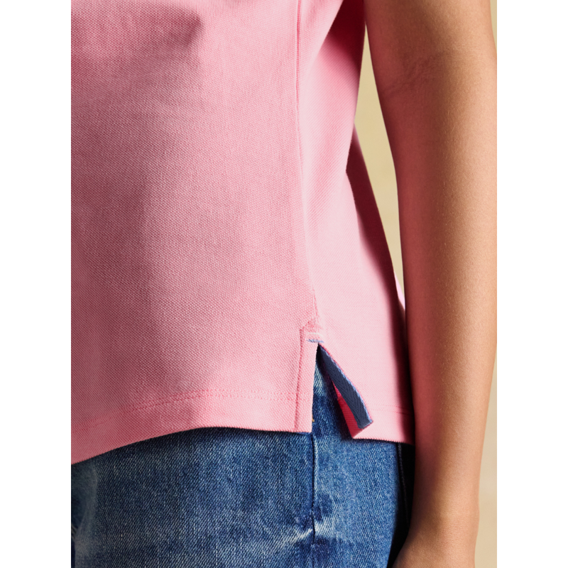 Joules Ladies Woody Polo Shirt - Pink-6