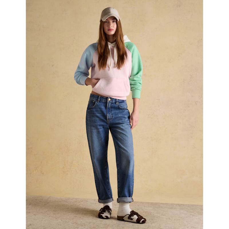 Joules Ladies Milbourne Colourblock Hoodie - Multi-3