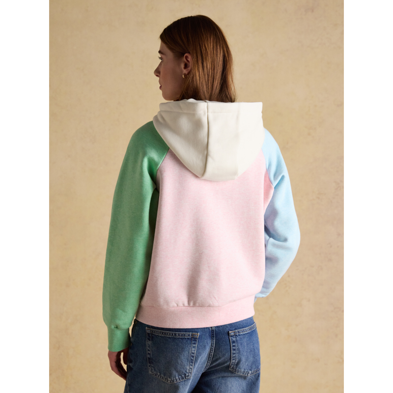 Joules Ladies Milbourne Colourblock Hoodie - Multi-2