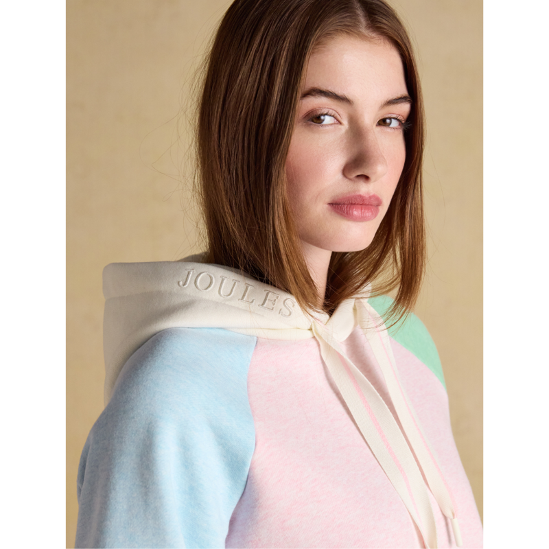 Joules Ladies Milbourne Colourblock Hoodie - Multi-5