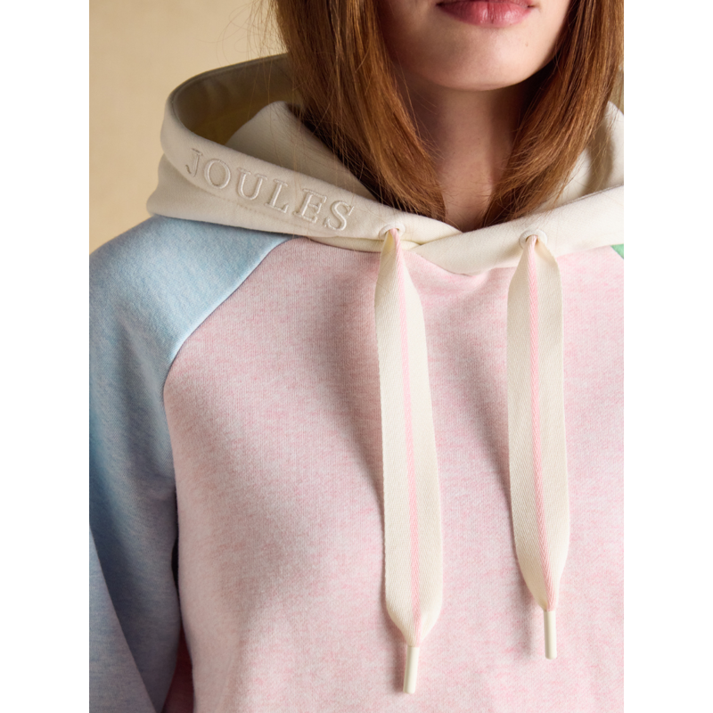 Joules Ladies Milbourne Colourblock Hoodie - Multi-6