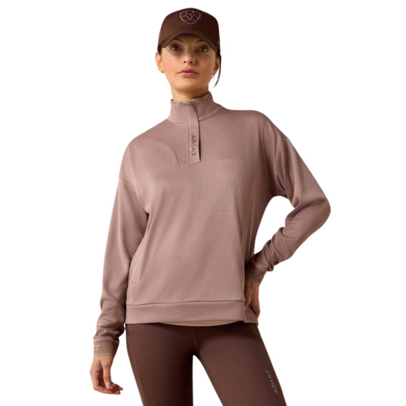 Ariat Women's Breathe 1/2 Zip Pullover - Antler