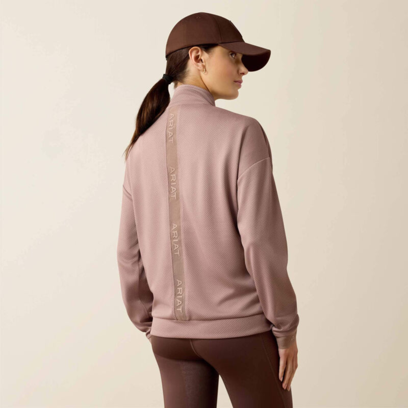 Ariat Women's Breathe 1/2 Zip Pullover - Antler-1