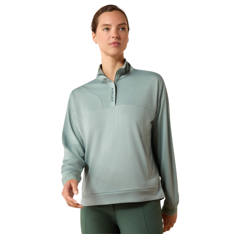 Ariat Women's Breathe 1/2 Zip Pullover - Chinois Green