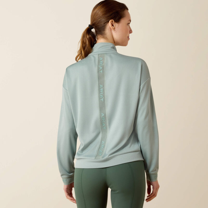 Ariat Women's Breathe 1/2 Zip Pullover - Chinois Green-1