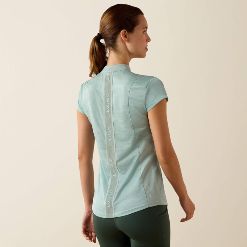 Ariat Women's Breathe 1/2 Zip Base Layer - Blue Surf-1