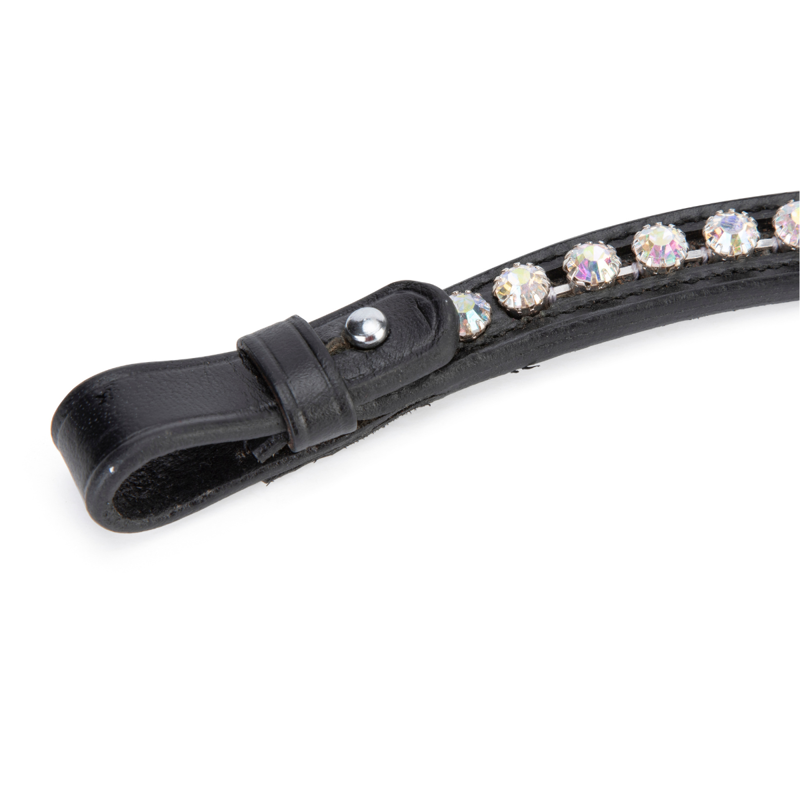 Shires Velociti GARA Iridescent Diamante Browband - Black-2
