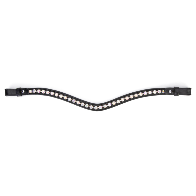 Shires Velociti GARA Iridescent Diamante Browband - Black