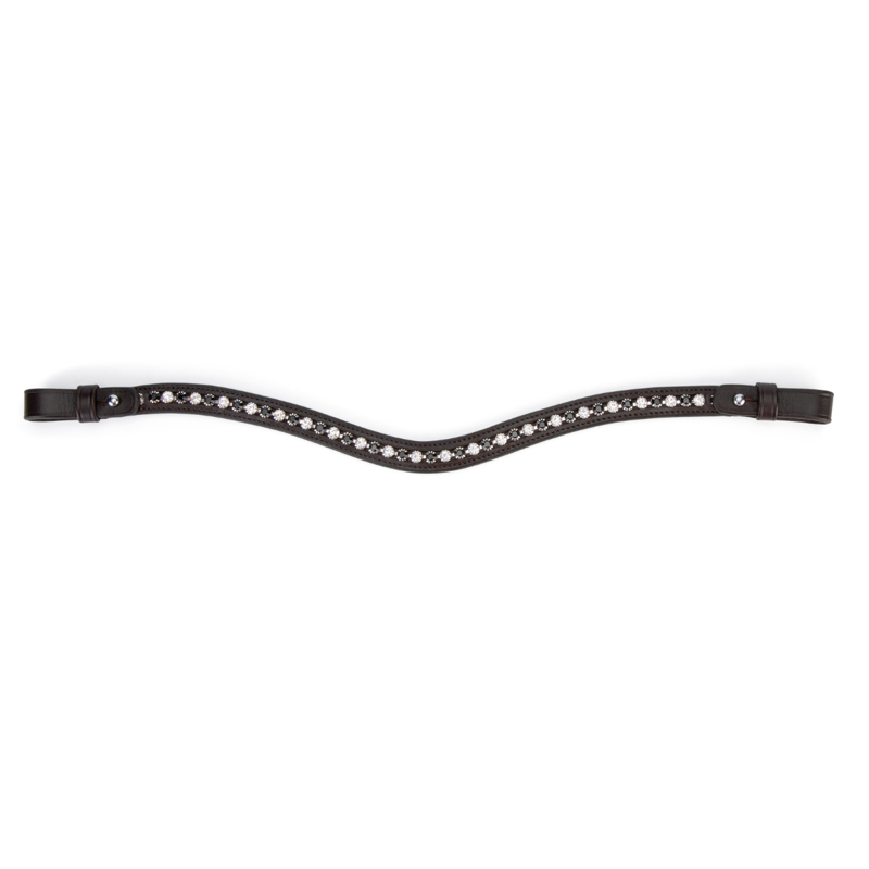 Shires Velociti GARA Black Diamante Browband - Havana