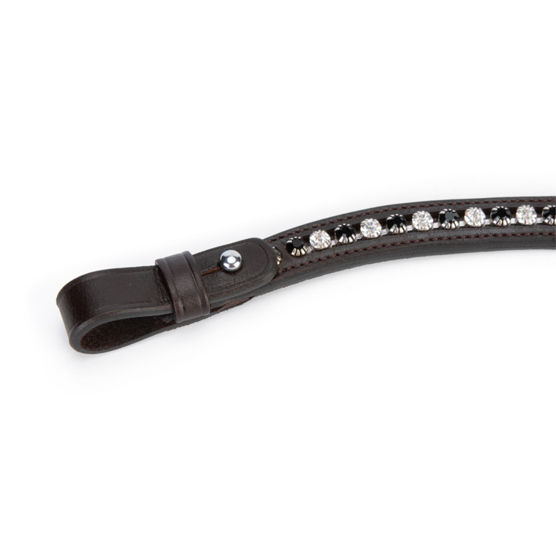 Shires Velociti GARA Black Diamante Browband - Havana-3