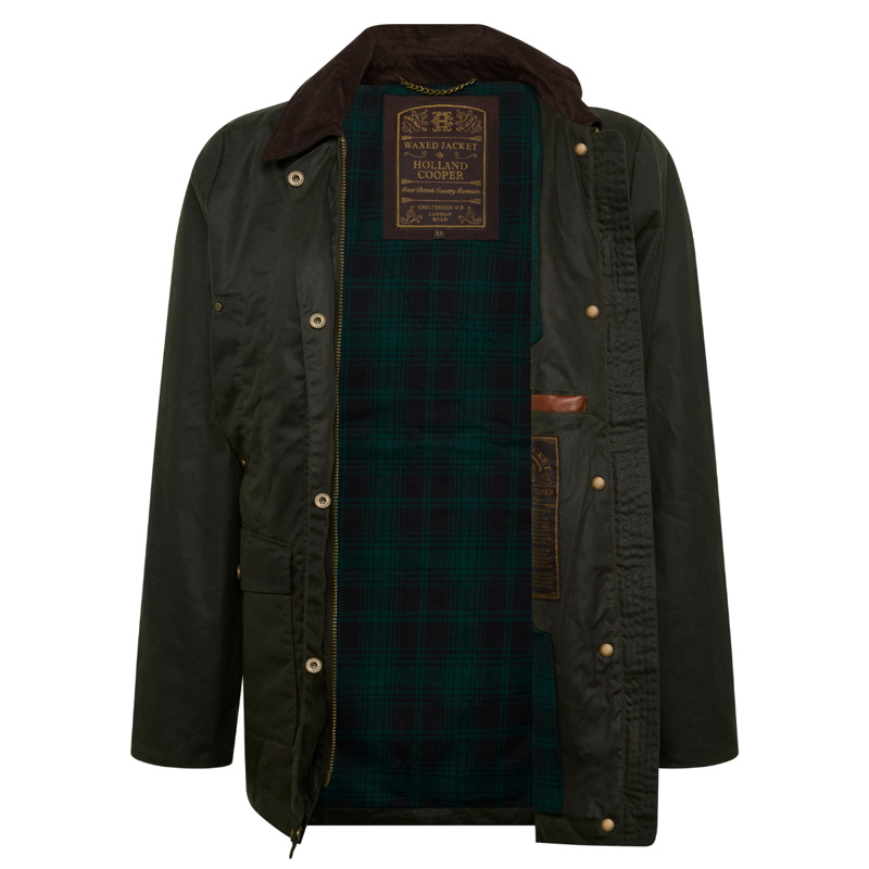 Holland Cooper Classic Waxed Jacket - Dark Olive-6
