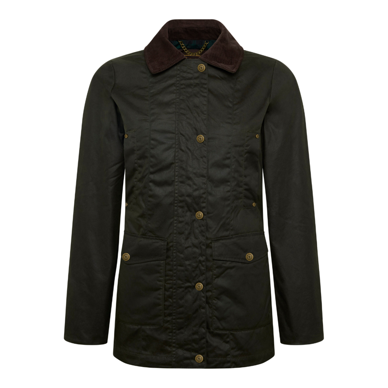 Holland Cooper Classic Waxed Jacket - Dark Olive-7