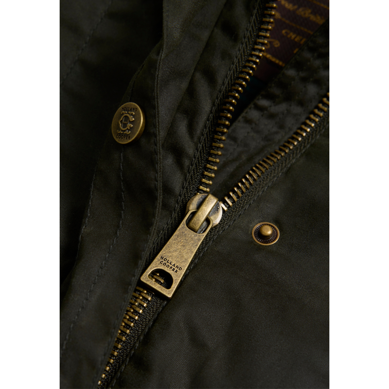 Holland Cooper Classic Waxed Jacket - Dark Olive-8