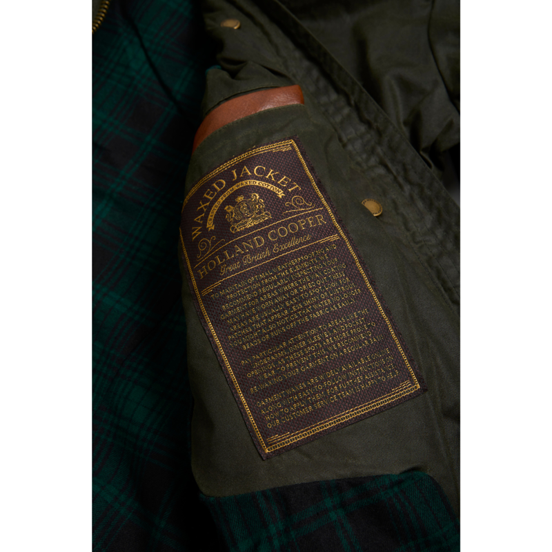 Holland Cooper Classic Waxed Jacket - Dark Olive-10