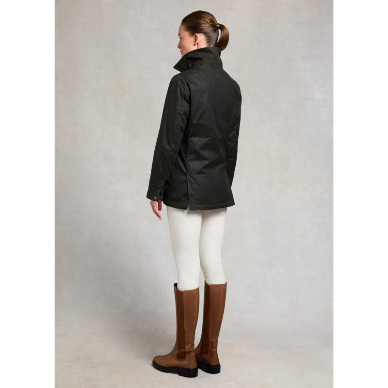 Holland Cooper Classic Waxed Jacket - Dark Olive-4
