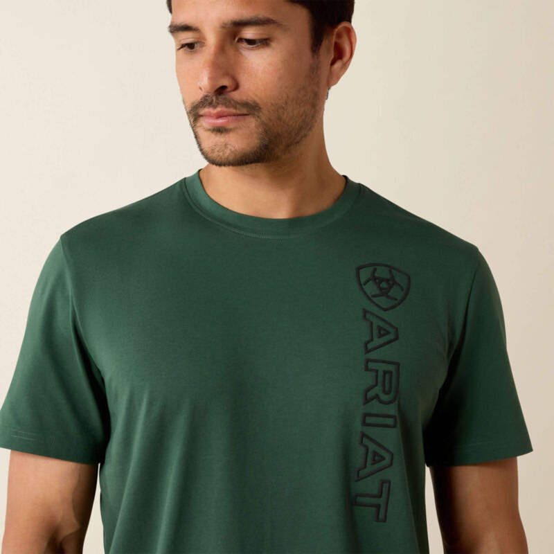 Ariat Men's Vertical Logo T-Shirt - Monstera-2