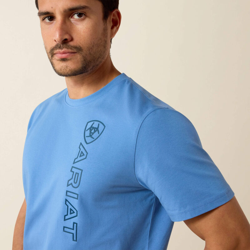 Ariat Men's Vertical Logo T-Shirt - Riviera-2