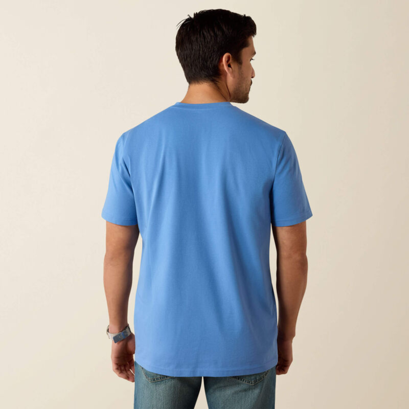 Ariat Men's Vertical Logo T-Shirt - Riviera-1