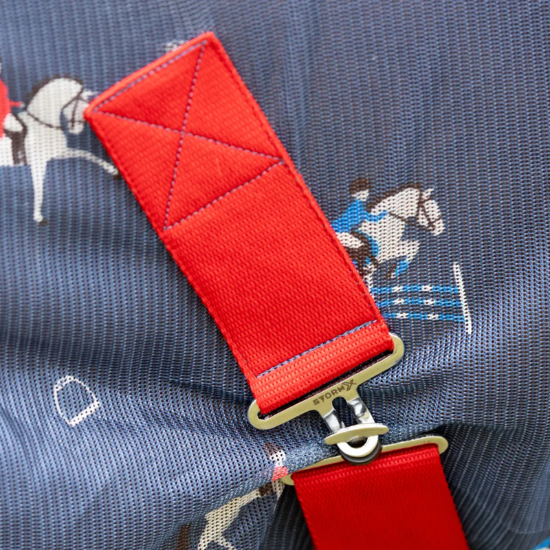 Hy StormX Original Competition Ready Combi Fly Rug - Navy-2