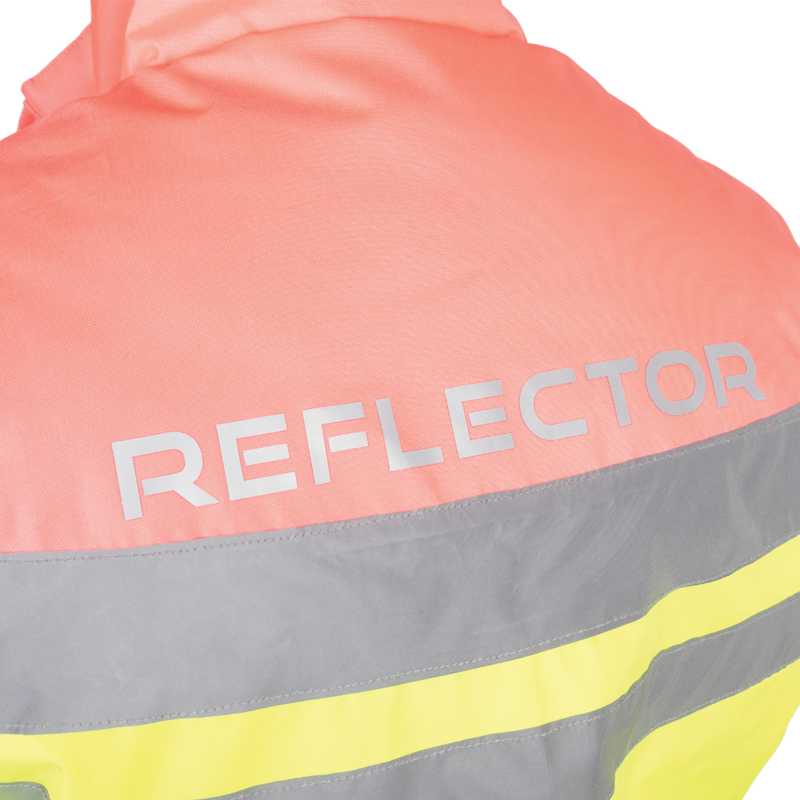 Hy Equestrian Reflector Two Tone Gilet - Pink/Yellow-4