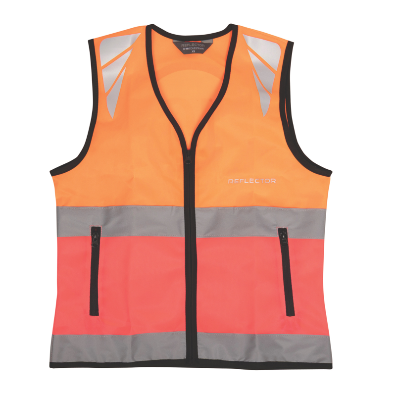 Hy Equestrian Reflector Two Tone Warning Tabard - 10mph 2 Metres - Orange/Pink