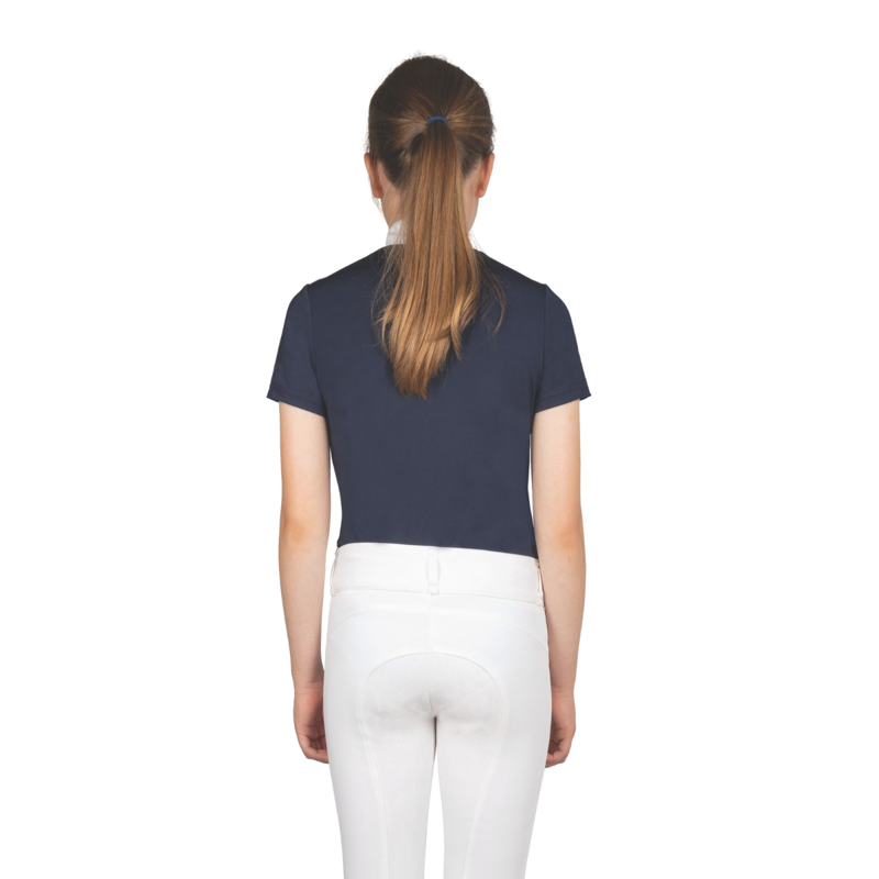 Hy Equestrian Children's Roka Reign Show Shirt - Navy-2