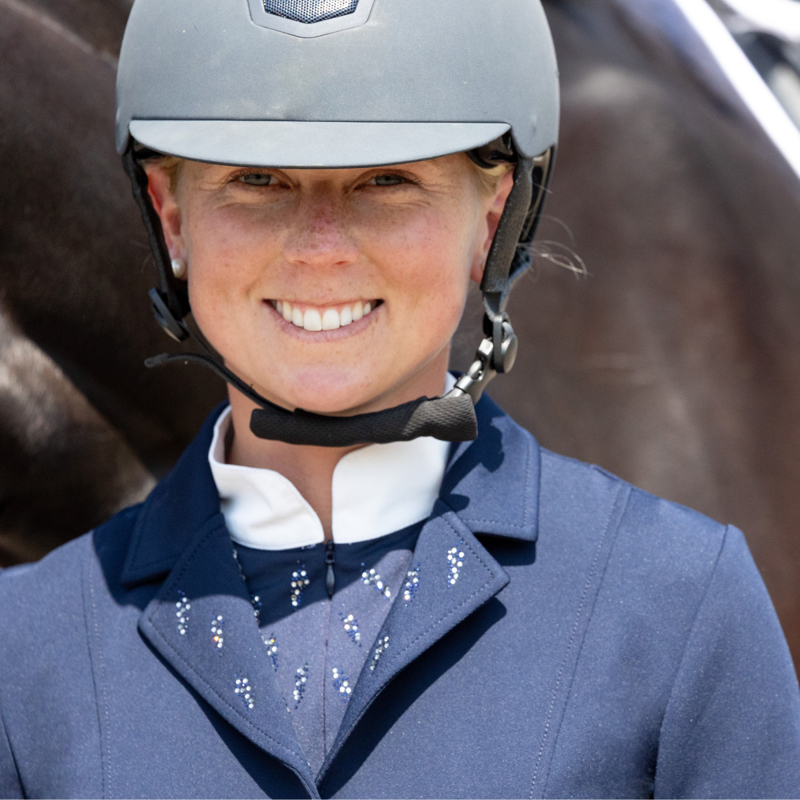Hy Equestrian Roka Reign Show Shirt - Navy-2