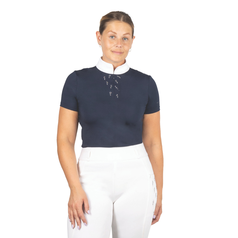 Hy Equestrian Roka Reign Show Shirt - Navy
