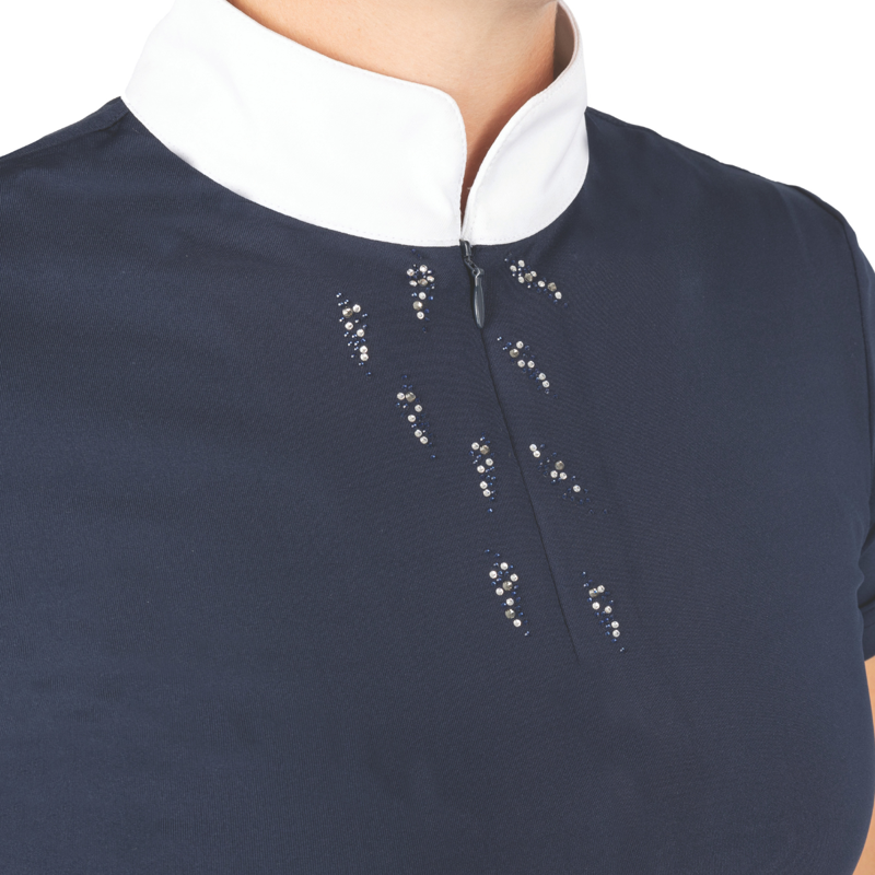 Hy Equestrian Roka Reign Show Shirt - Navy-5