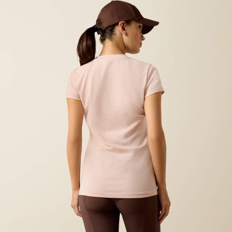 Ariat Women's Vertical Logo T-Shirt - Sepia Rose-1