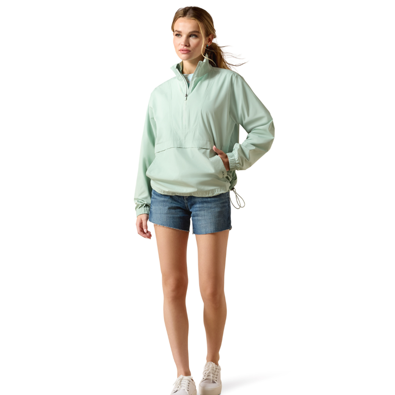 Ariat Women's Whisper Pullover Jacket - Silt Green-2