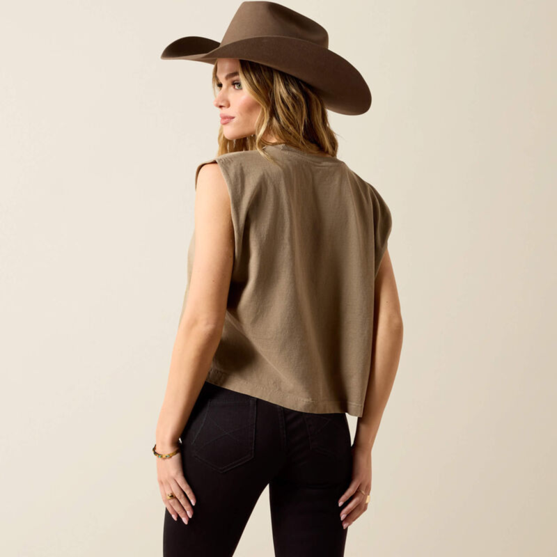 Ariat Women's Bandana Rider T-Shirt - Faded Brown-1