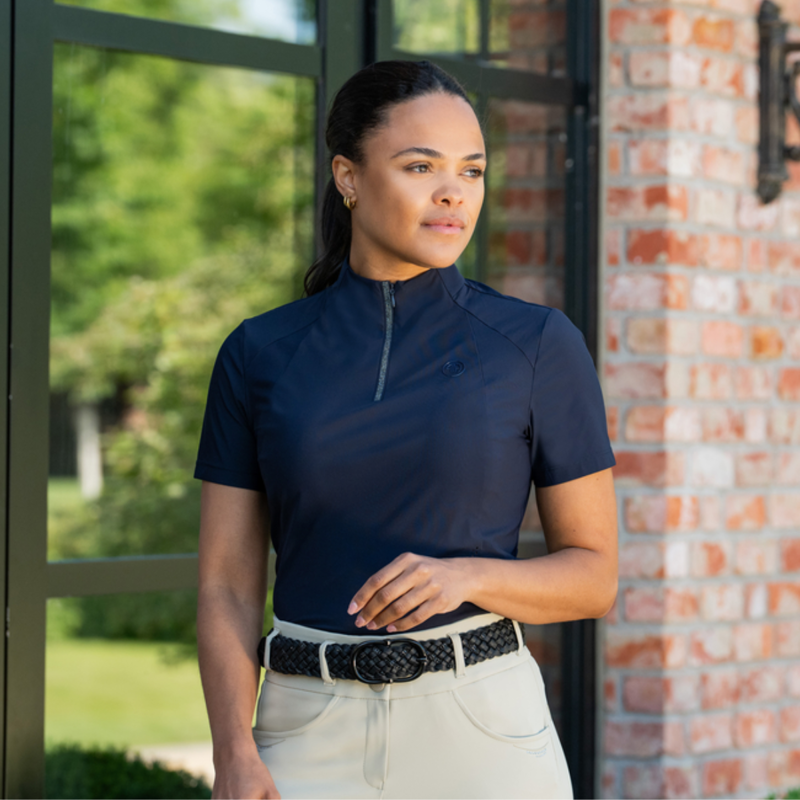 Pikeur Ladies Competition Shirt - Night Blue-2