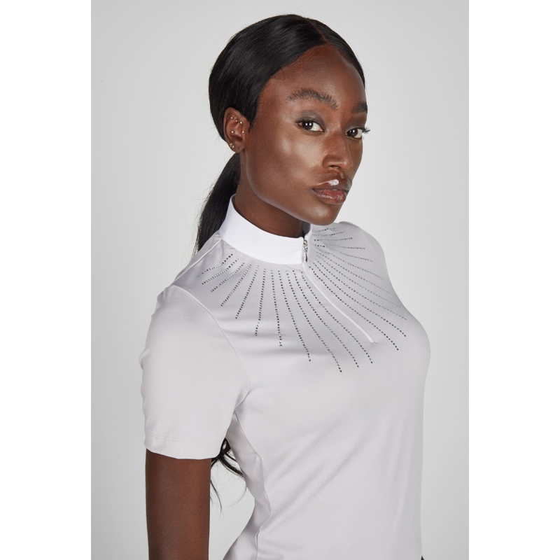 Pikeur Ladies Competition Stud Shirt - Soft Lilac-3