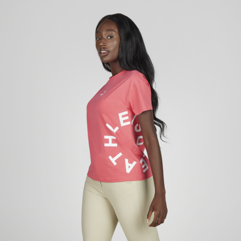 Pikeur Ladies Oversized T-Shirt - Raspberry Pink-4