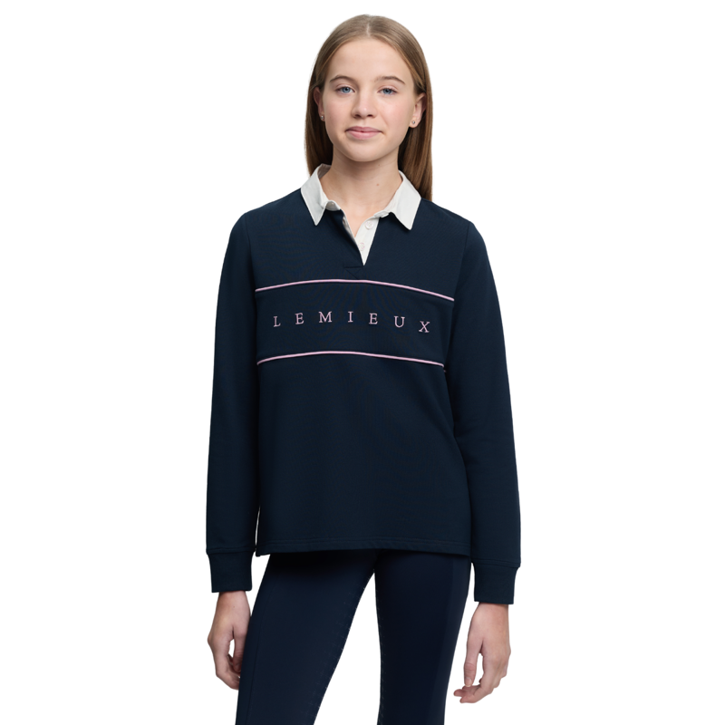 LeMieux Young Rider Riley Rugby Shirt - Navy-1