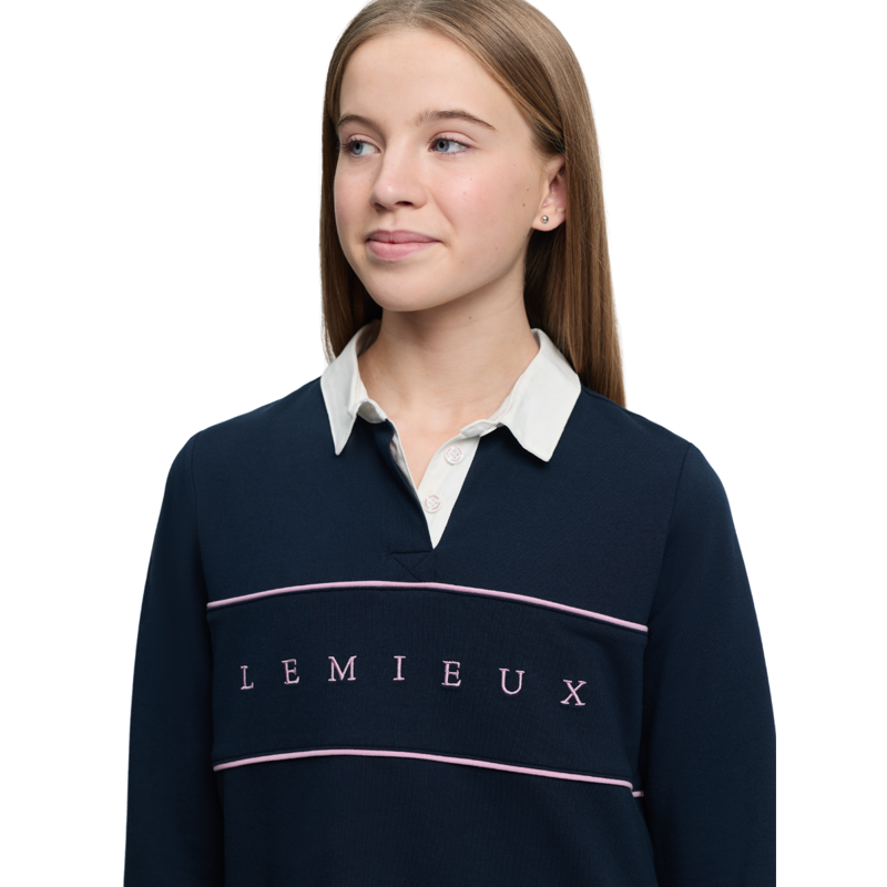 LeMieux Young Rider Riley Rugby Shirt - Navy-3