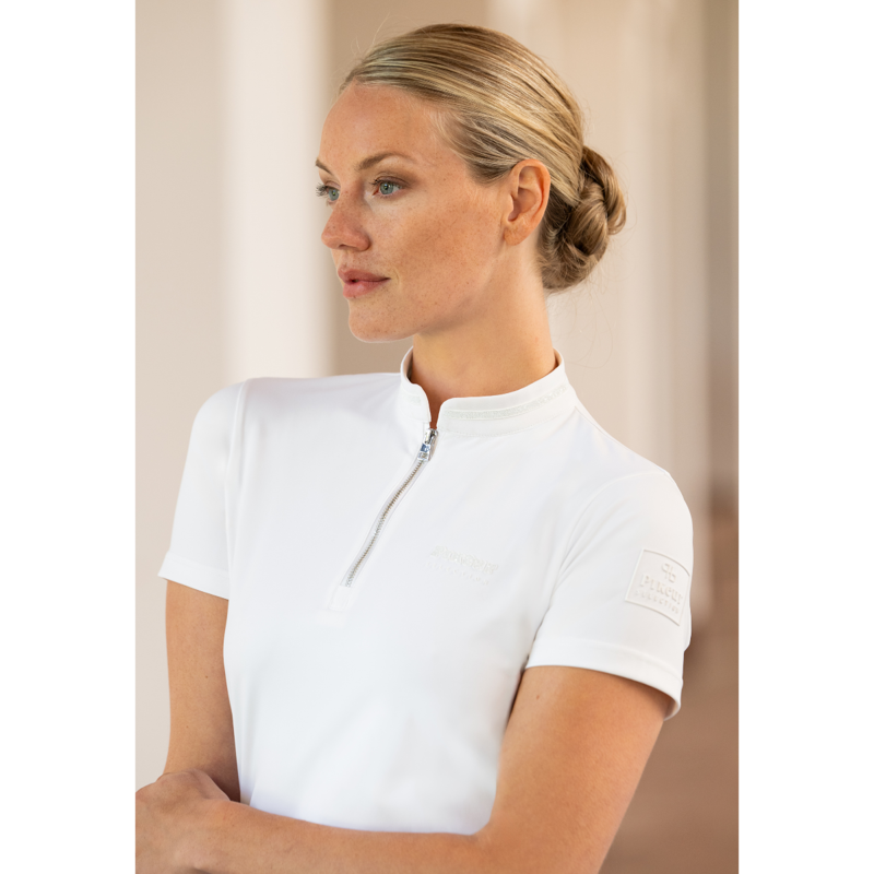 Pikeur Ladies Function Zip Shirt - White-3