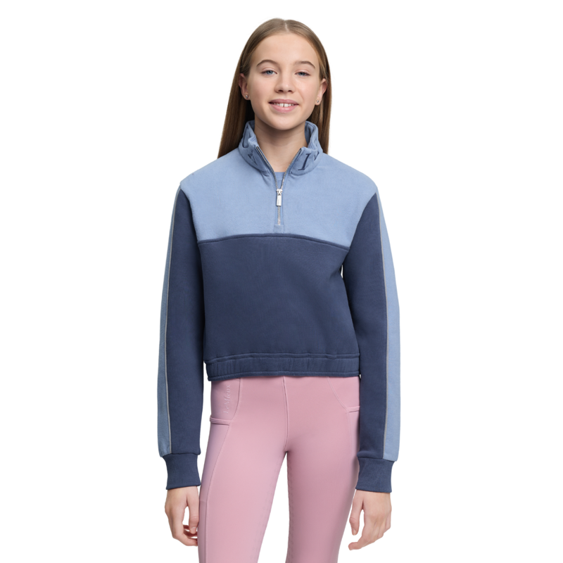 LeMieux Young Rider Cropped Kate Quarter Zip - Shadow-1