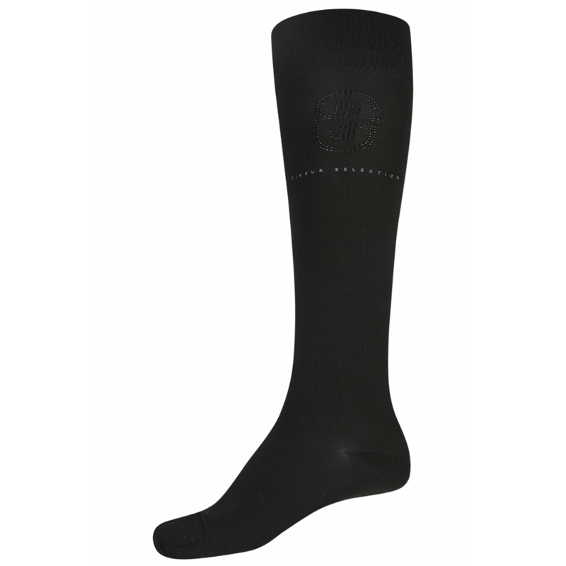 Pikeur Logo Ladies Long Riding Socks - Black
