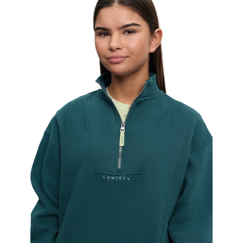 LeMieux Young Rider Vianne Quarter Zip - Jungle-3