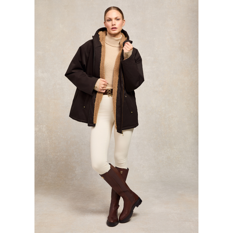 Holland Cooper One-Size Waterproof Jacket - Chocolate-1